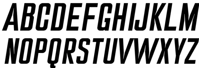Ampero-SemiBoldItalic Schriftart Groß