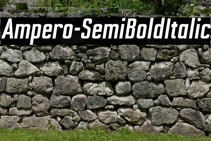 Ampero-SemiBoldItalic Example 3