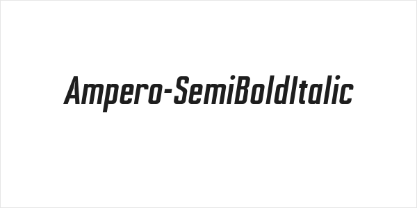 Ampero-SemiBoldItalic Logo