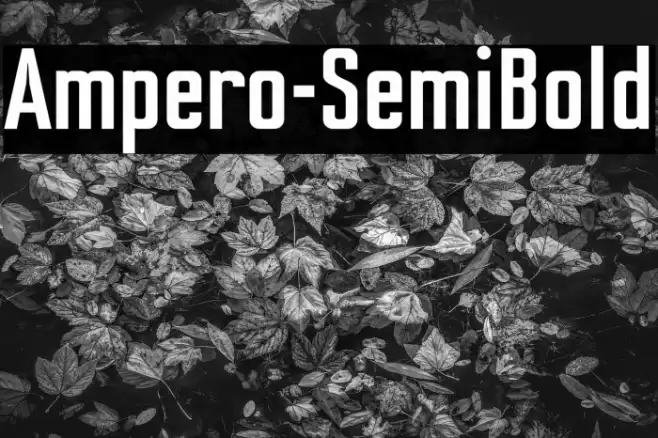 Ampero-SemiBold Font examples
