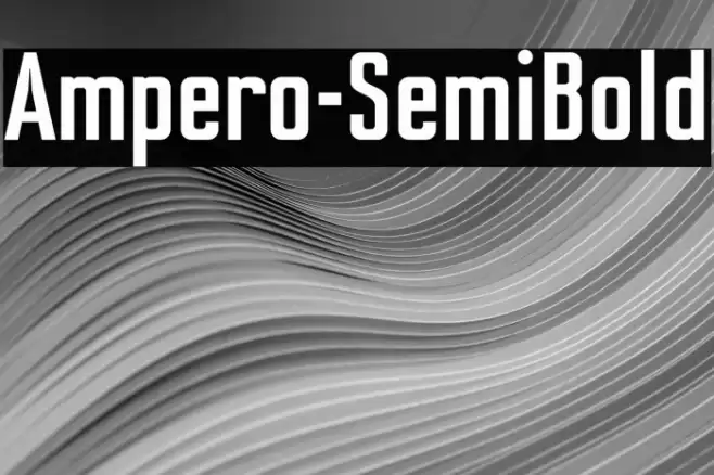Ampero-SemiBold Font examples