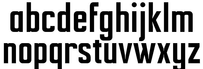 Ampero-SemiBold Font LOWERCASE