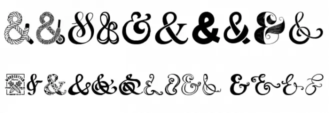 Ampersand Font OTHER CHARS