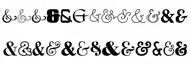 Ampersand Polices MAJUSCULES