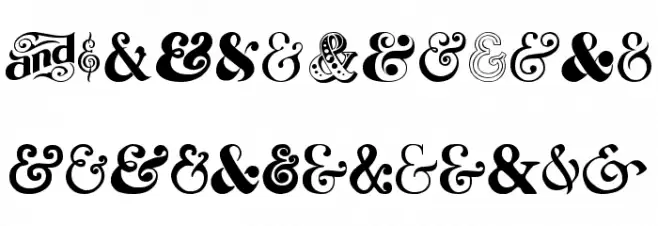Ampersand Fuentes MINÚSCULAS
