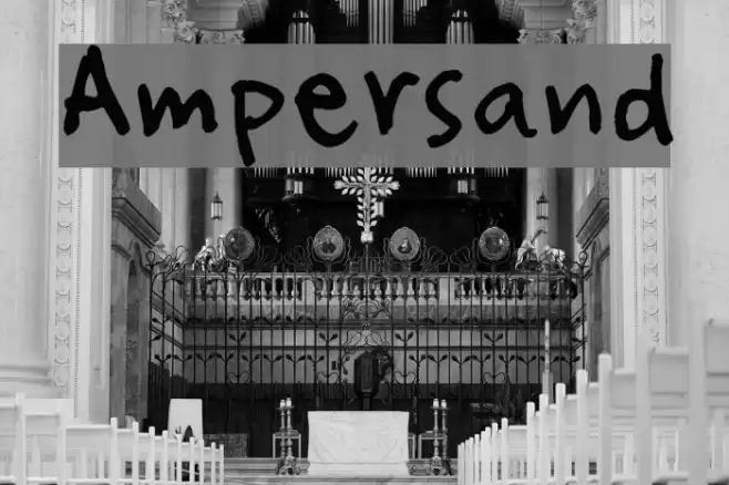 Ampersand Font examples