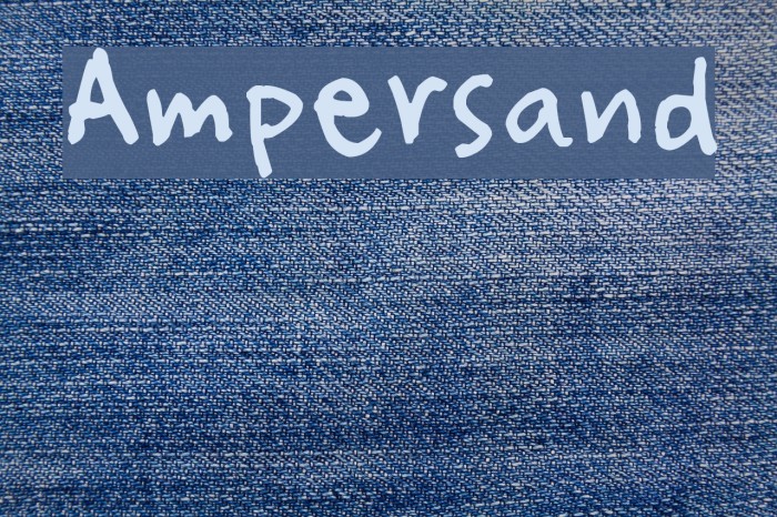 Ampersand Font examples