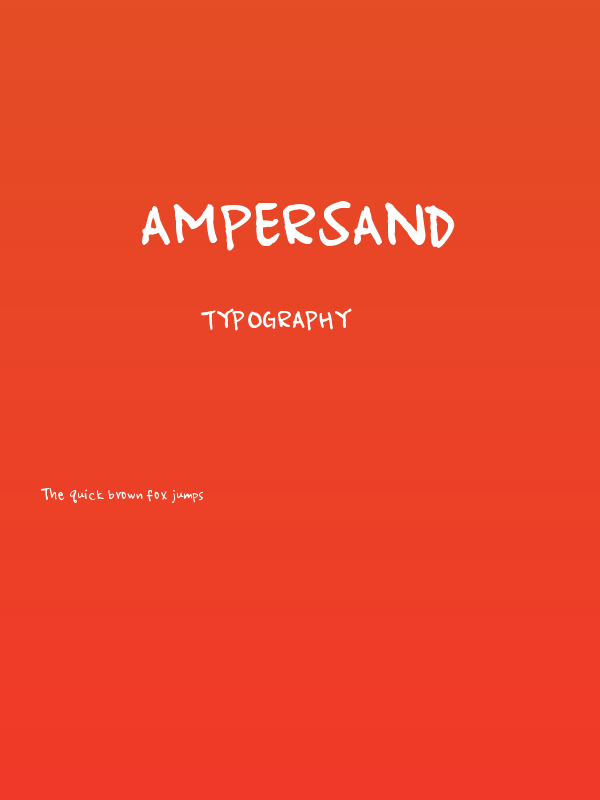 Ampersand Poster