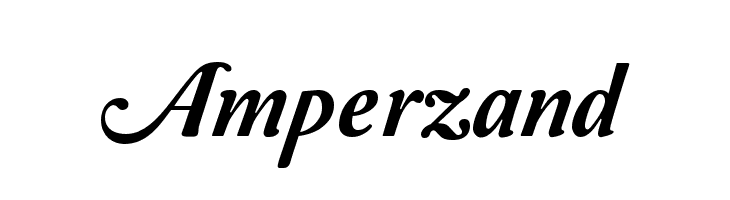 amperzand font