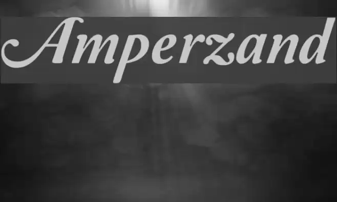 Amperzand Font examples