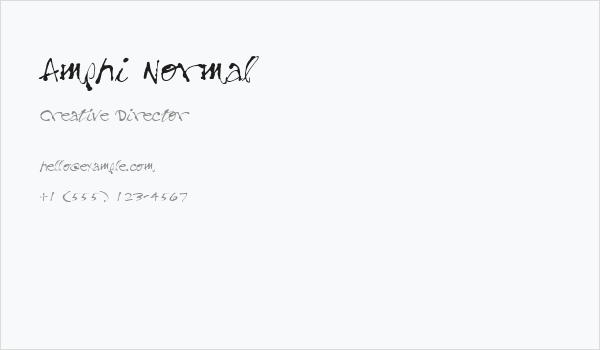 Amphi Normal Business Card