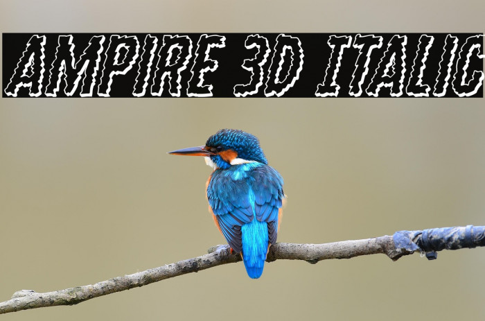 Ampire 3D Italic Example 3
