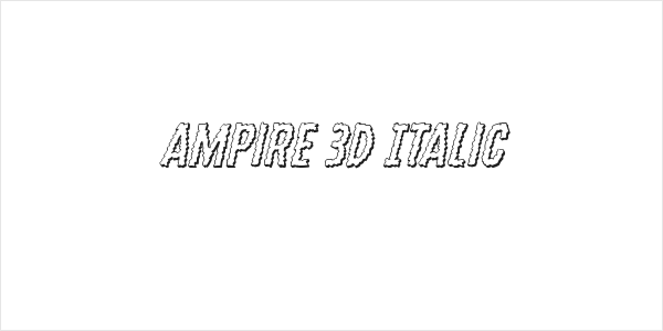 Ampire 3D Italic Logo