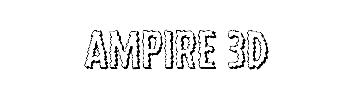 Ampire 3D  नि: शुल्क फ़ॉन्ट्स डाउनलोड