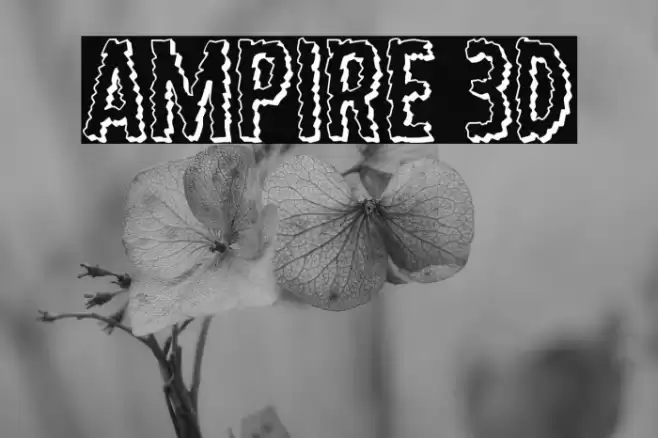 Ampire 3D Font examples