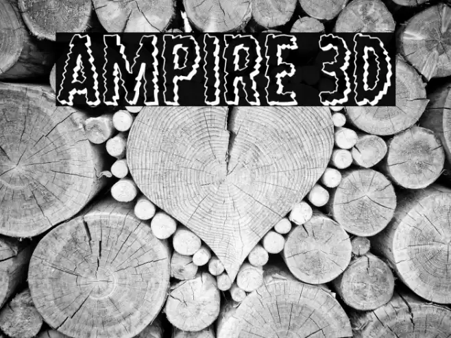 Ampire 3D Font examples