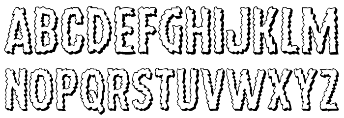 Ampire 3D Font LOWERCASE