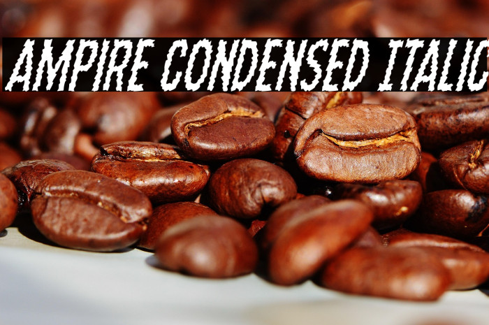 Ampire Condensed Italic Example 3