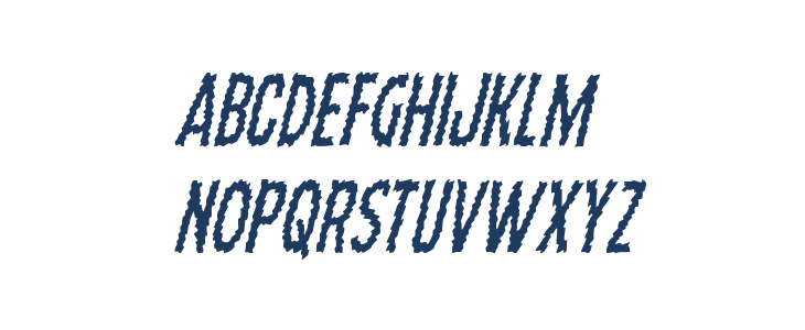 Ampire Condensed Italic Lowercase