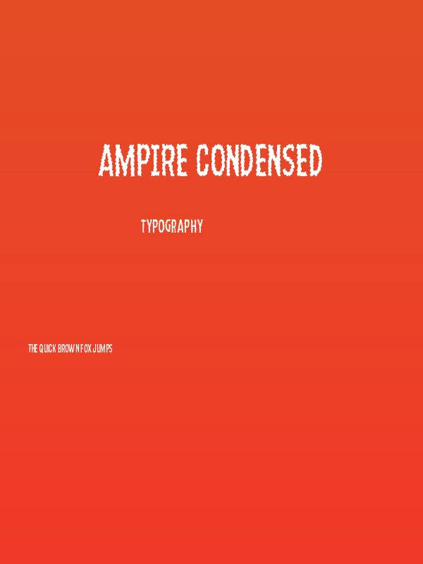 Ampire Condensed Poster