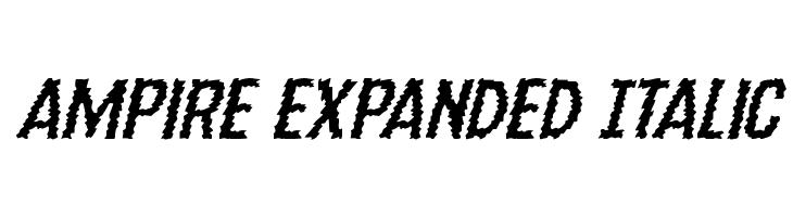 Ampire Expanded Italic  नि: शुल्क फ़ॉन्ट्स डाउनलोड