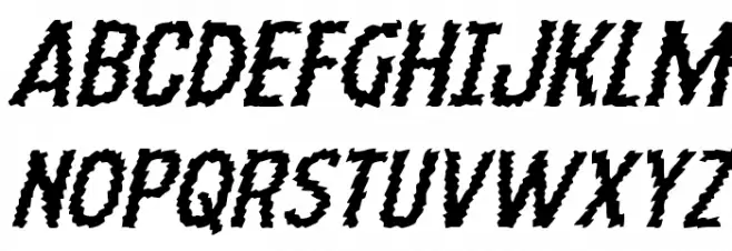 Ampire Expanded Italic Fonte MAIÚSCULAS