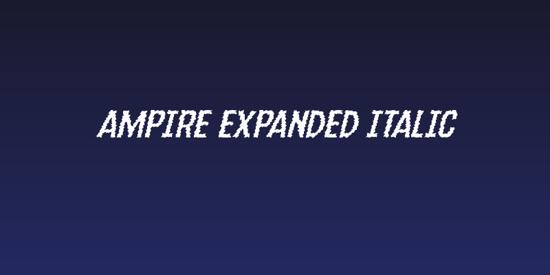 Ampire Expanded Italic Social Header