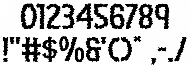 Ampire Expanded Font OTHER CHARS