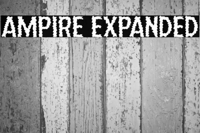 Ampire Expanded Font examples