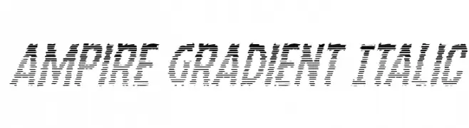 Ampire Gradient Italic  baixar fontes gratis