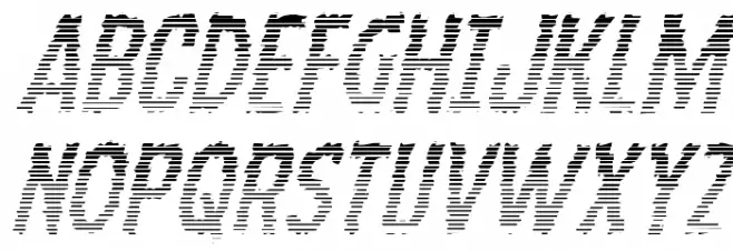 Ampire Gradient Italic Fonte MAIÚSCULAS
