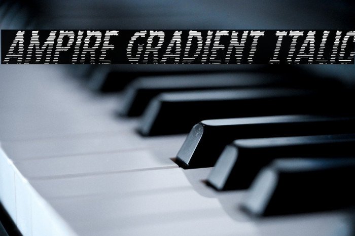 Ampire Gradient Italic Example 1