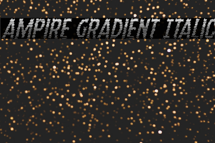 Ampire Gradient Italic Example 3