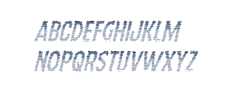 Ampire Gradient Italic Lowercase