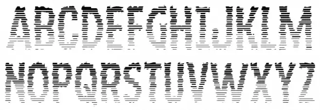 Ampire Gradient フォント 大文字