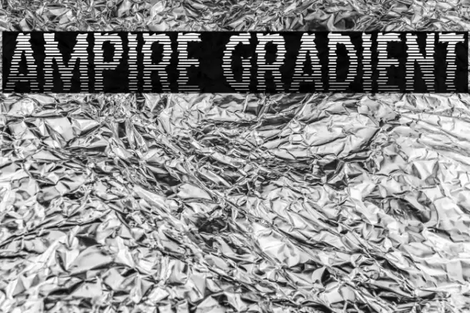 Ampire Gradient Font examples