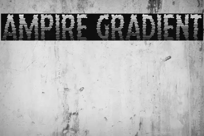 Ampire Gradient Font examples