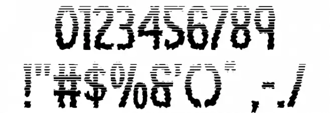 Ampire Halftone Font OTHER CHARS