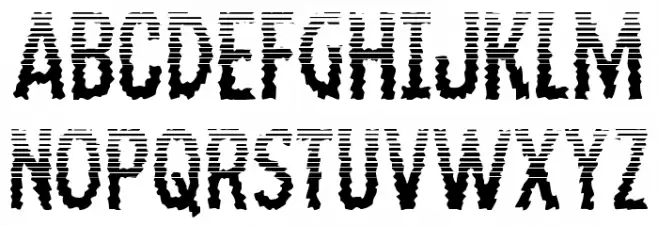 Ampire Halftone Caratteri MAIUSCOLE