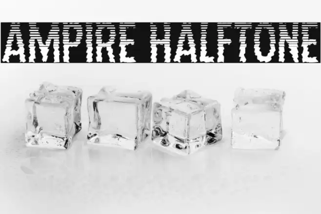 Ampire Halftone Font examples