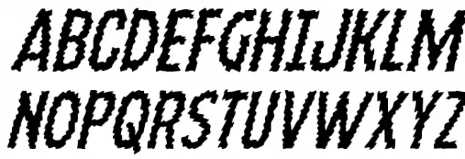 Ampire Italic Font Litere mari