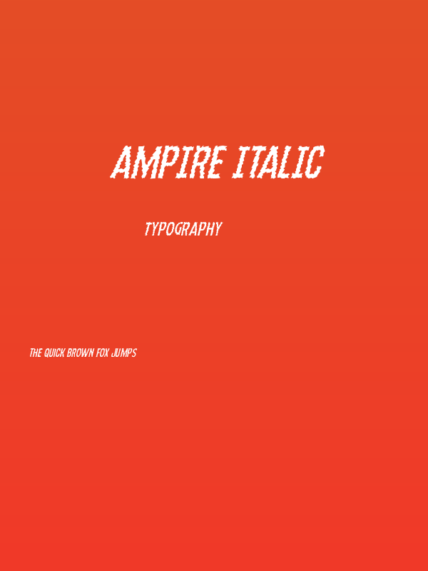 Ampire Italic Poster