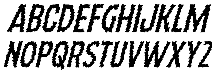 Ampire Italic Font LOWERCASE