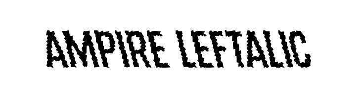 Ampire Leftalic  免费字体下载