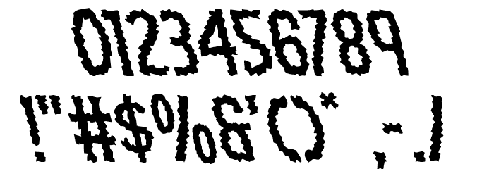Ampire Leftalic Font OTHER CHARS