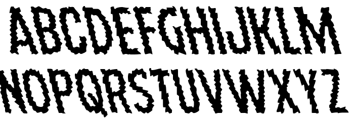 Ampire Leftalic Font LOWERCASE