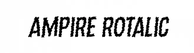 Ampire Rotalic  font caratteri gratis