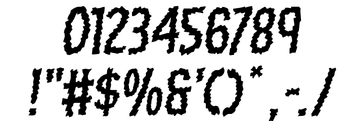 Ampire Rotalic Font OTHER CHARS