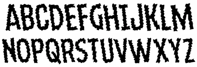 Ampire Rotated Шрифта ВЕРХНИЙ
