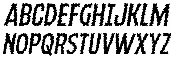 Ampire Semi-Italic Fonte MAIÚSCULAS